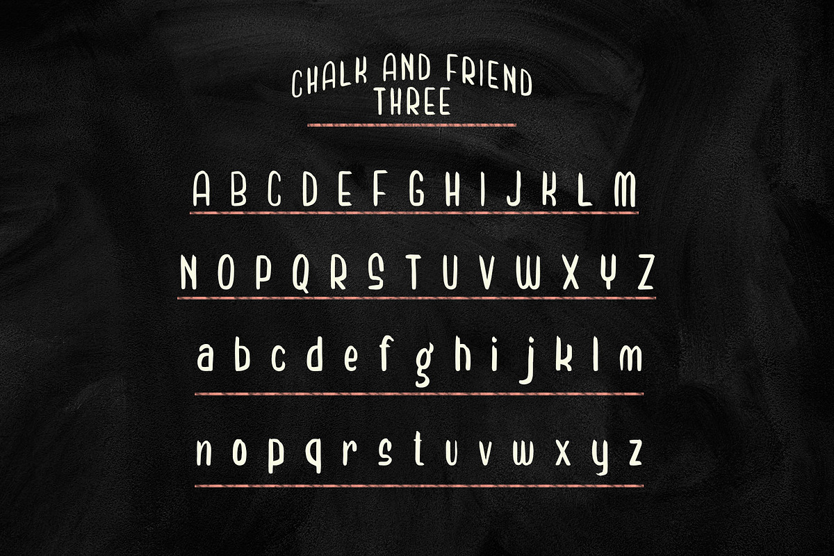 Chalk and Friend, a Font by alit design (Photo 10 of 18)