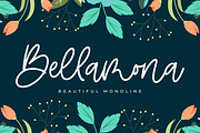 Bellamona - Beautiful Monoline, a Script Font by Almarkhatype (Thumbnail 1 of 10)