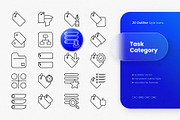 Task Category Outline Icons, an Outline Icon by cidcud_graphic (Thumbnail 1 of 3)