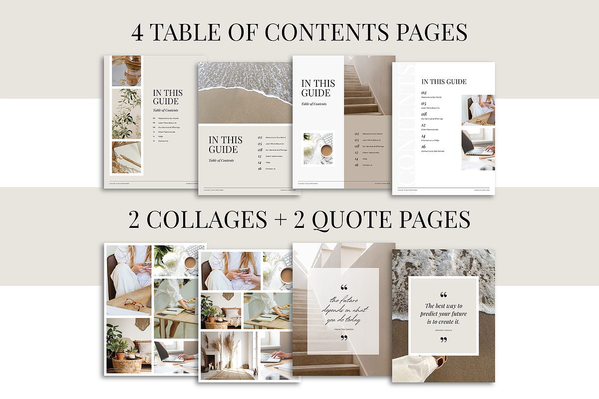 Neutral Client Inquiry Brochure, a Marketing Template by Admire Design (Photo 14 of 19)