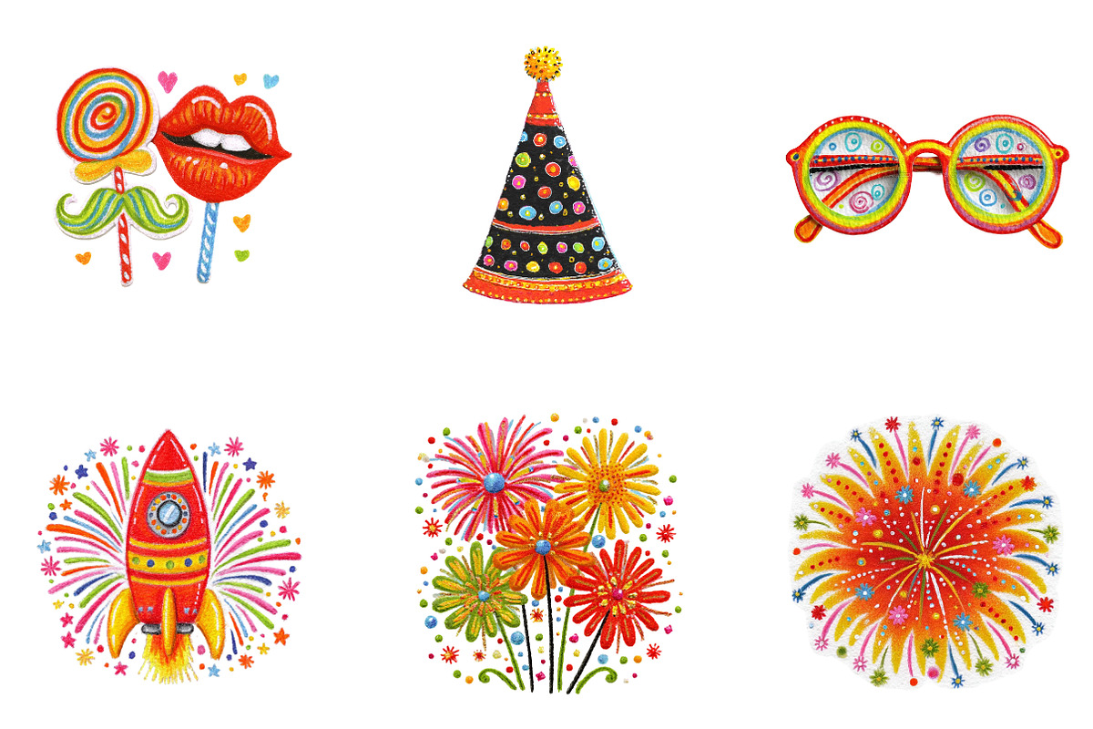 new year clipart, an Illustration by CreationArt (Photo 2 of 5)