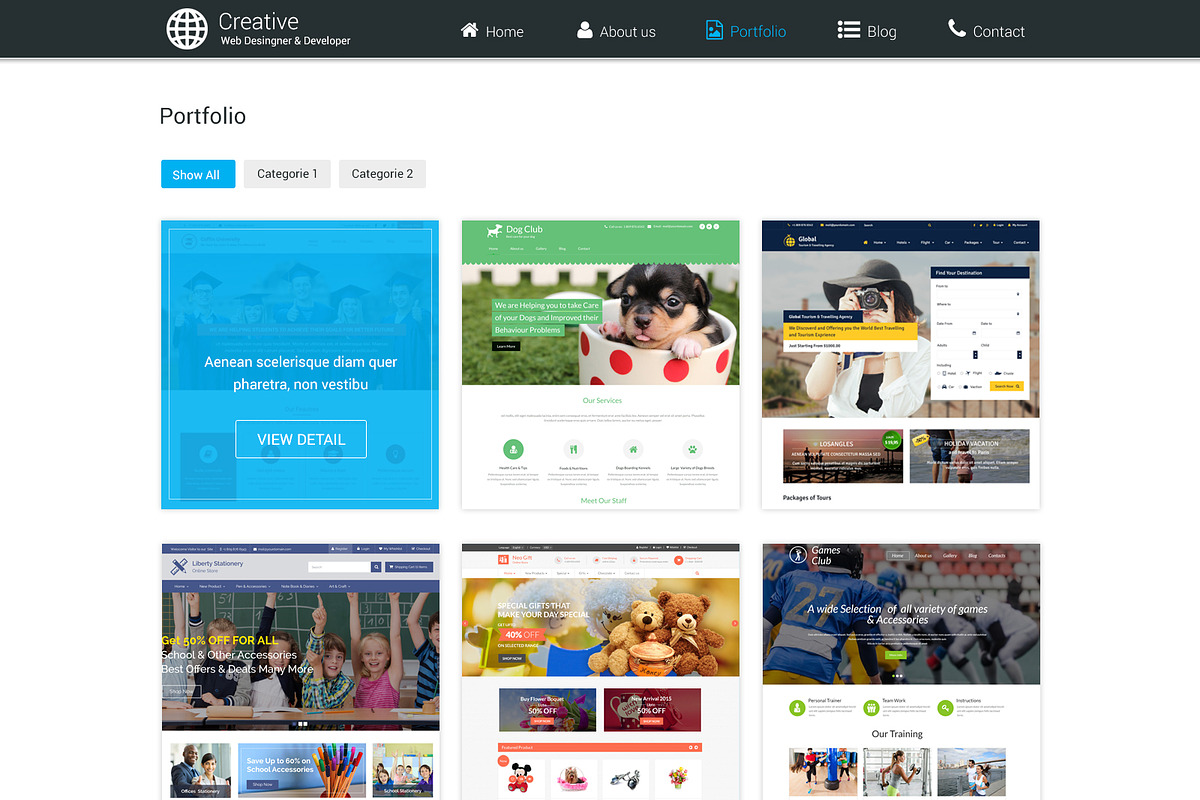 Web Desinger PSD Website Template, a Landing Page Template by WebbyTemplates (Photo 4 of 7)