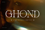Ghond Modern Elegant Serif Font, a Serif Font by Perfectype (Thumbnail 1 of 8)