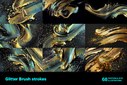 Glitter Brush strokes. 68 images, a Decorative Illustration by Handmadefont (Thumbnail 7 of 14)