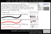 33 Simple Sewing Brushes-Illustrator, a Brush Add-On by Pickover Designs (Thumbnail 3 of 3)