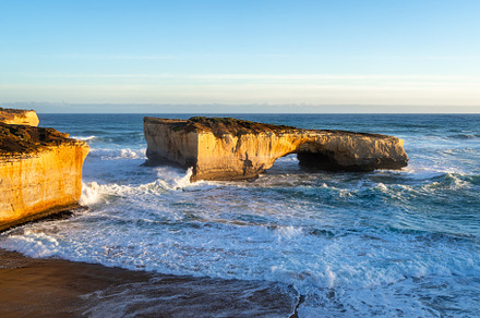 Sunset at London Bridge, Twelve Apostles, Great Ocean Road, Aust, a Nature Photo by GoodGoods