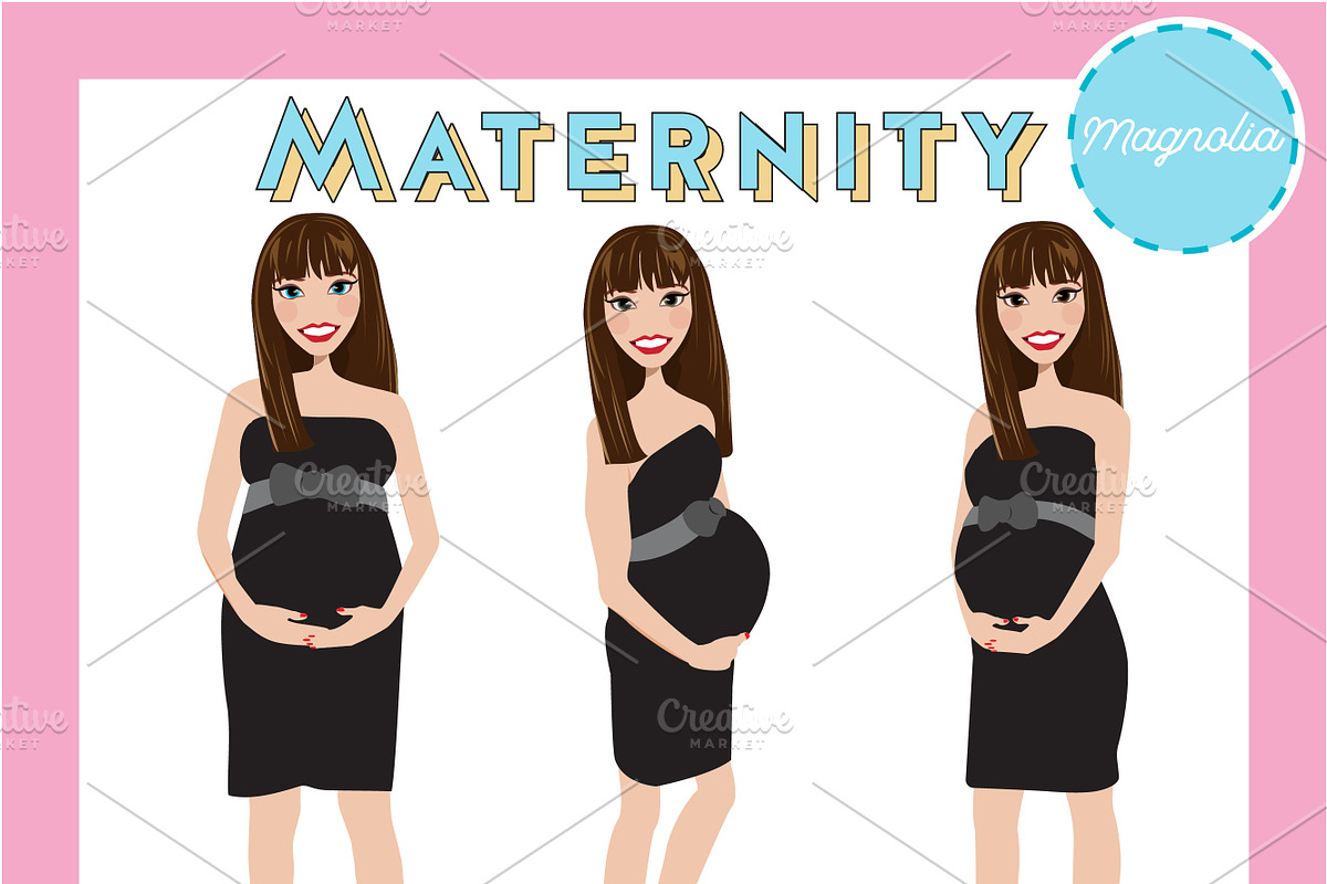 Maternity Pregnant Portrait Creator, a Person Illustration by Lauren Lesley Studio (Photo 25 of 45)