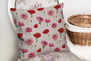 Poppies Flowers, Seamless patterns, a Wallpaper Graphic by NickMitrushov (Thumbnail 7 of 11)