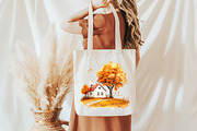 Watercolor Autumn Landscapes, a Seasonal Illustration by designcity5 (Thumbnail 4 of 5)