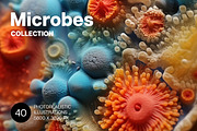 Microbes. 40 images, an Education Illustration by Handmadefont (Thumbnail 1 of 11)