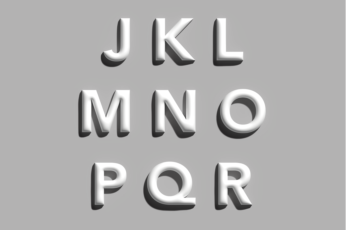 3D Plastic Letters & Numbers, an Object 3D Model by Graphic Pattern Studio (Photo 3 of 6)