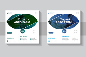 Agriculture Social Media Post Banner