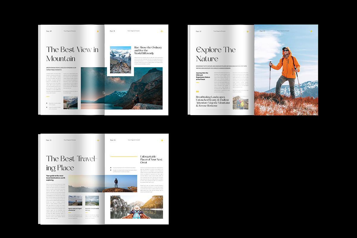 Travel Magazine Layout Template, a Magazine Template by Spark_Creative (Photo 9 of 10)