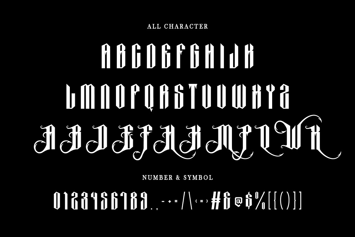 Wayley Blackletter Display Font, a Blackletter Font by Maulana Creative (Photo 5 of 7)