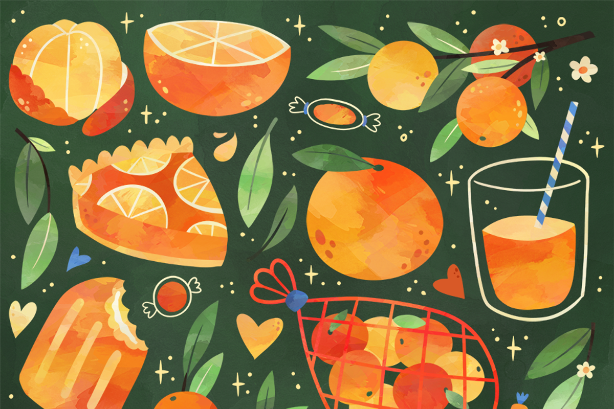 Orange Aesthetic Clipart, an Illustration by DigitalArtsi (Photo 2 of 3)