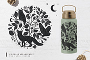 Woodland Wonders: 2 in 1 Graphic Set, a Decorative Illustration by rouxsupplyco (Thumbnail 9 of 32)
