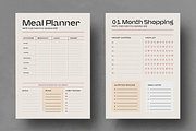 Modern Weekly Meal Planner Template, a Stationery Template by MightyDesign (Thumbnail 1 of 8)