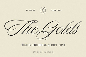 Reserve - Luxury Script Font, a Script Font by Davide Bassu