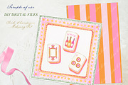 Champagne Watercolor Mahjong Tiles, an Education Illustration by LABFcreations (Thumbnail 7 of 8)