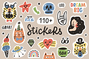 Cute Stickers Pack, an Object Illustration by piyacler (Thumbnail 1 of 11)