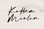 Koddam Miolin amazing script font, a Script Font by Fontcastle (Thumbnail 1 of 7)