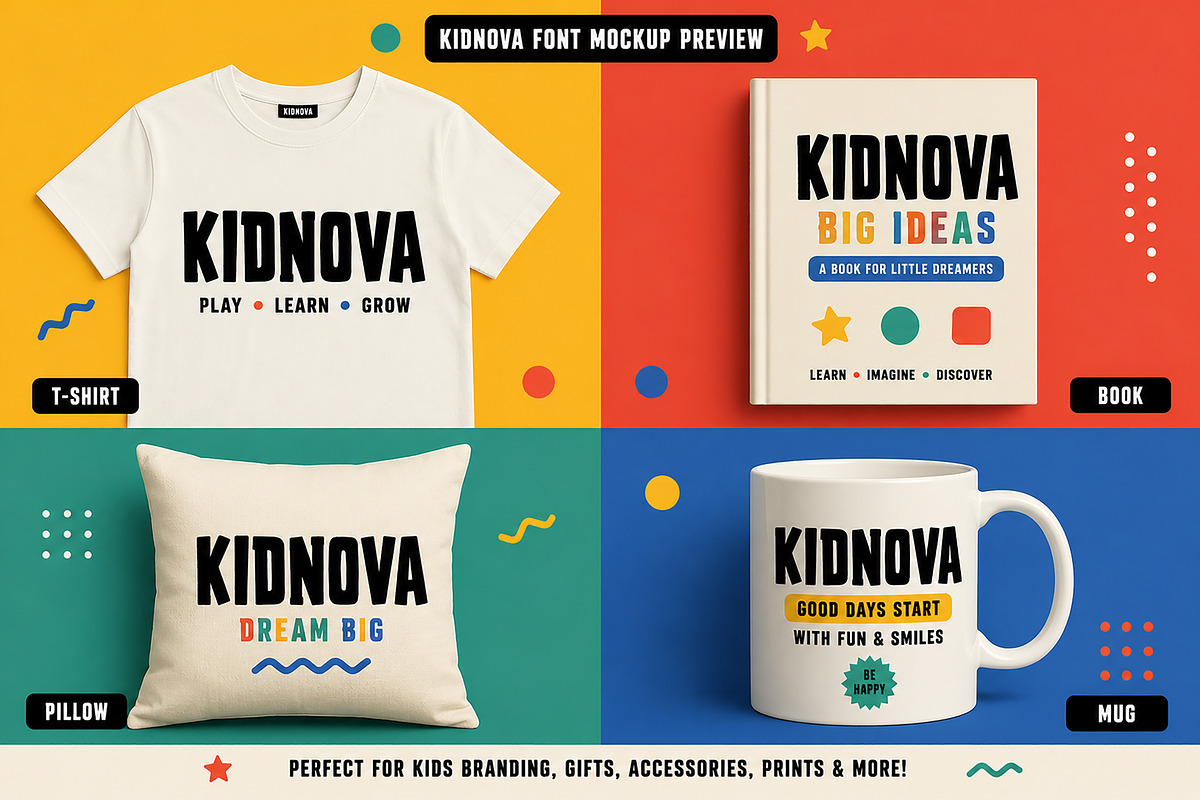 Kidnova, a Slab Serif Font by Wow Magic (Photo 2 of 5)