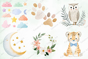 Boho Animal Portraits Watercolor Png, an Illustration by Creative Art (Thumbnail 5 of 10)