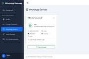 Gowaget Whatsapp Gateway Client, a HTML Template by TheFastest (Thumbnail 6 of 6)