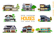 Houses, a Decorative Illustration by DOBROGRAPH (Thumbnail 1 of 6)
