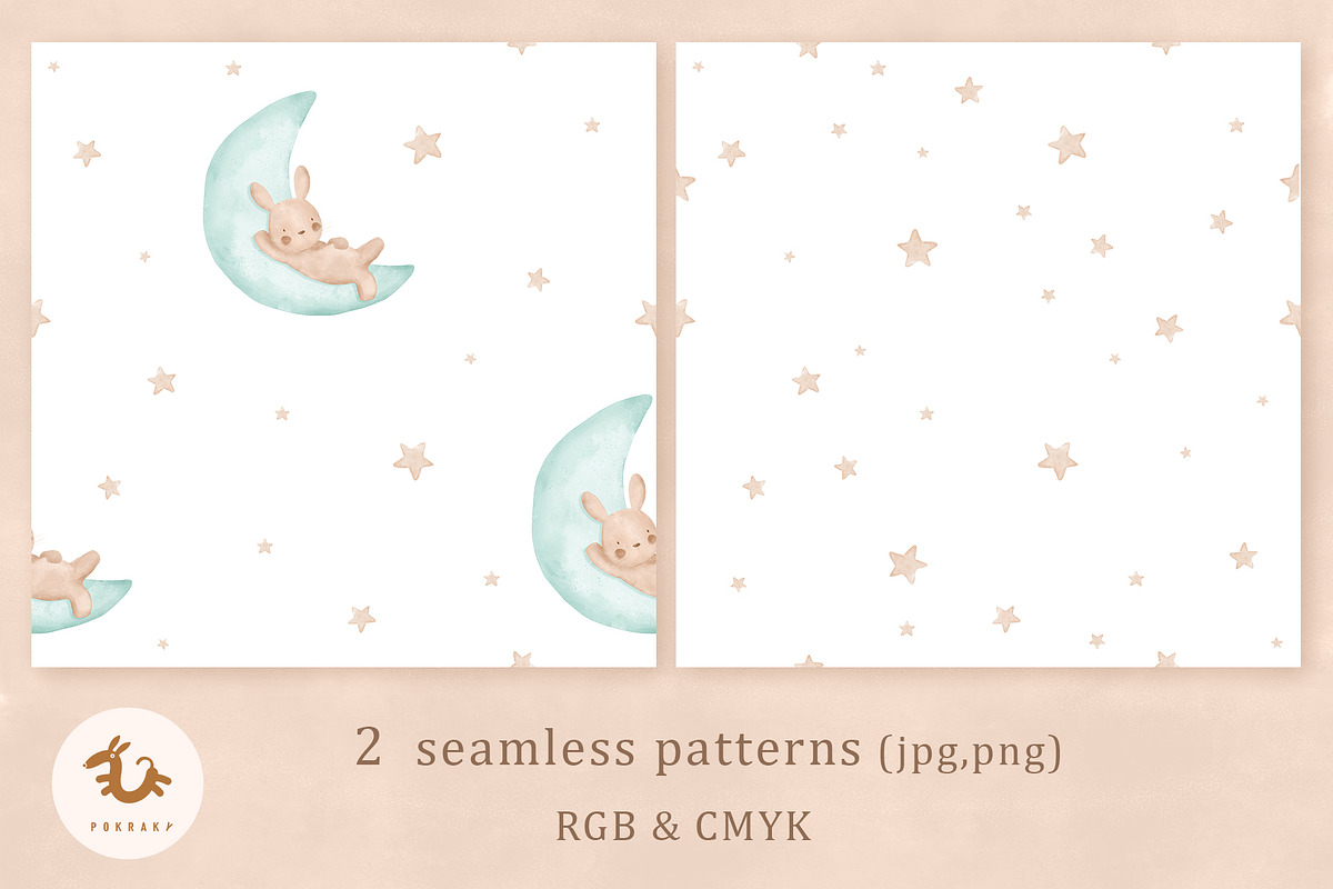 Pokraky_Bunny & Moon, an Illustration by Pokraky (Photo 2 of 5)
