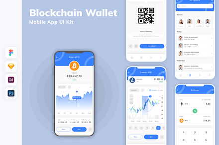 Blockchain Wallet Mobile App UI Kit