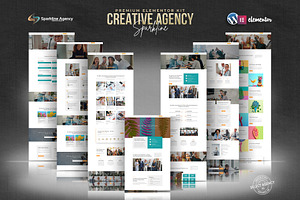 Sparkline -Elementor Pro Kit, a Websites & App Template by Select Agency Designs
