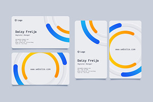 Land and Portrait Card Template Desi, a Marketing Template by Aban's World