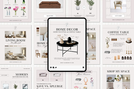 Home Decor LTK Canva Template, a Social Media Template by Deb Creative Studio