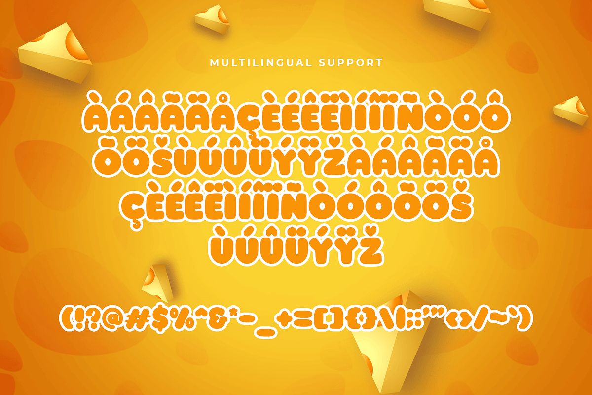 Cheese - Cute Kids Font, a Sans Serif Font by overlaytemplates (Photo 5 of 5)