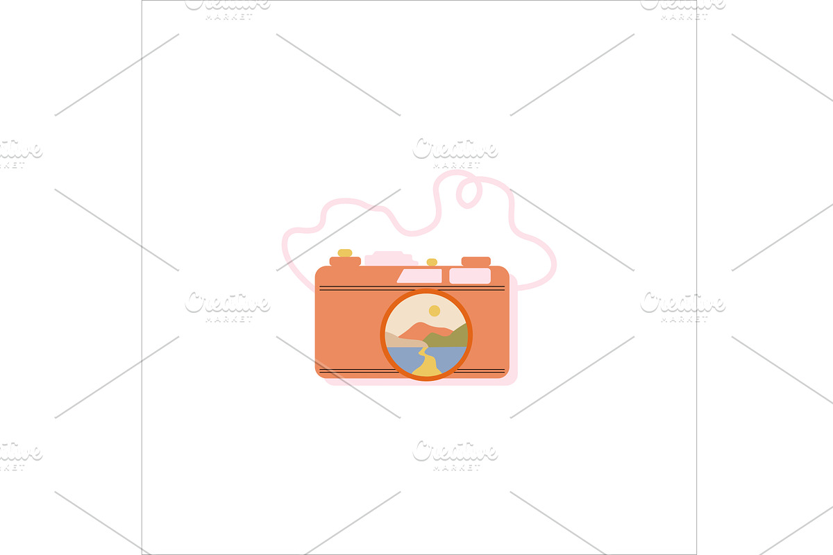 Photo camera, professional cameras, an Object Illustration by Mila Di Art