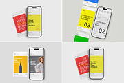 Phone with Social Media Post Mockup, an iPhone Mockup by graphypix (Thumbnail 1 of 7)