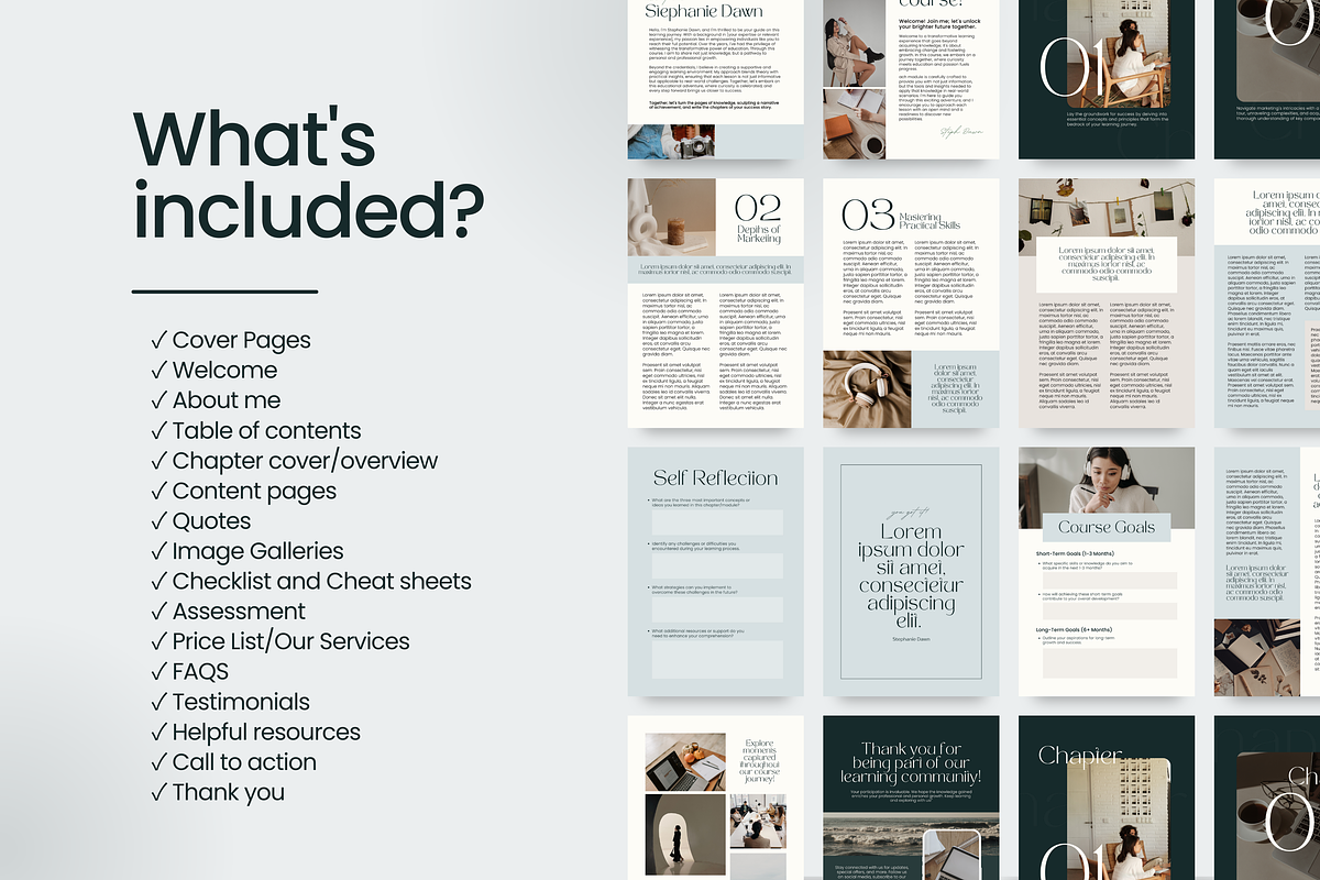 Workbook, Ebook, Canva Template, a Marketing Template by Studio B | Canva Template (Photo 5 of 6)
