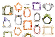 Magic Cat: Halloween PNG Clipart, an Object Graphic by Pattern + watercolor (Thumbnail 9 of 13)