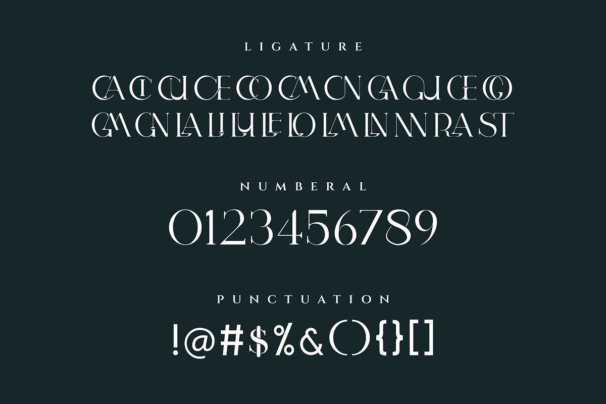 BLANNET Ligature Serif Typeface, a Serif Font by Humaira_std (Photo 8 of 10)