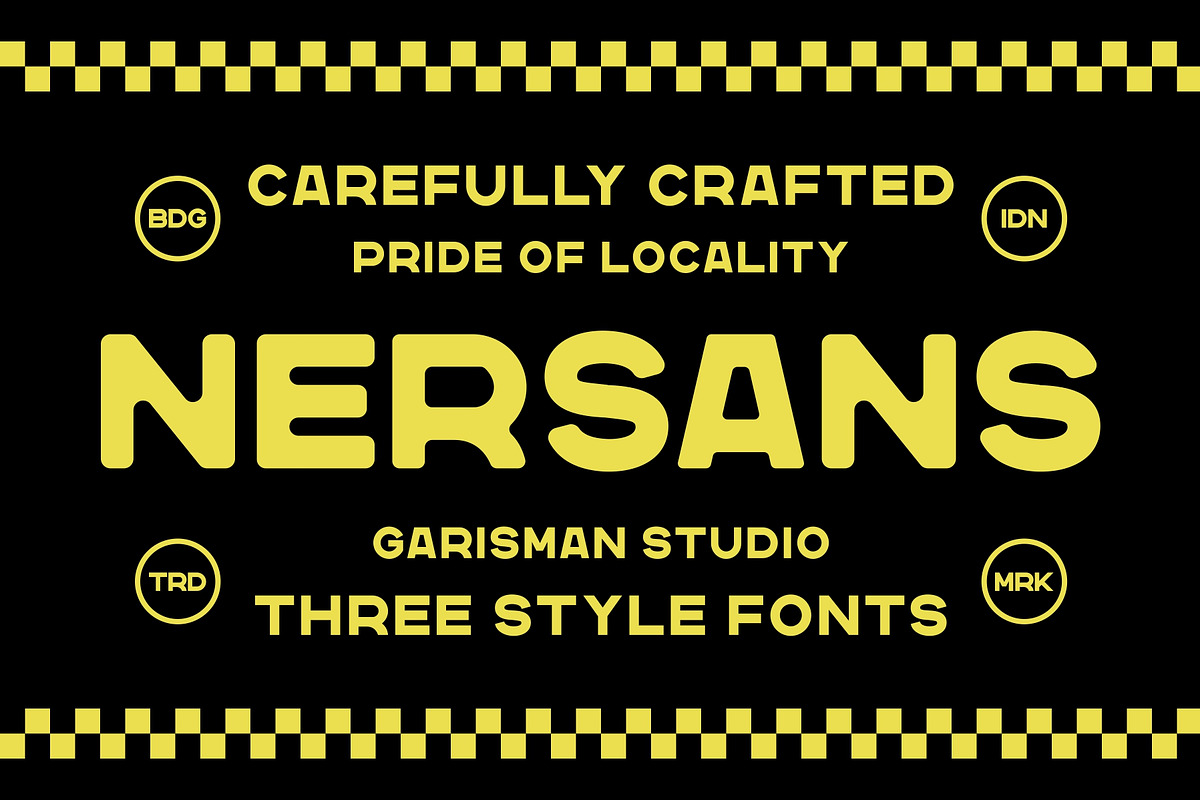 Nersans - Vintage Font [3 Styles], a Sans Serif Font by Garisman Std (Photo 1 of 12)