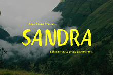 Sandra - Dry Brush Font
