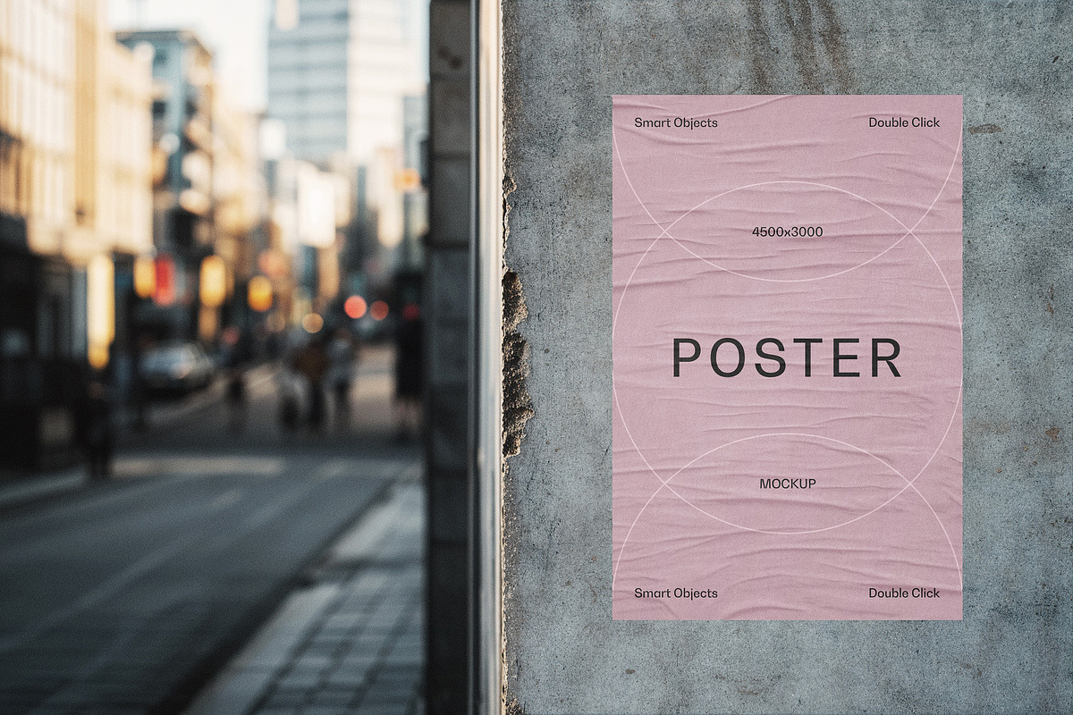 Urban Poster Mockup, an Advertising Mockup by Design Squad