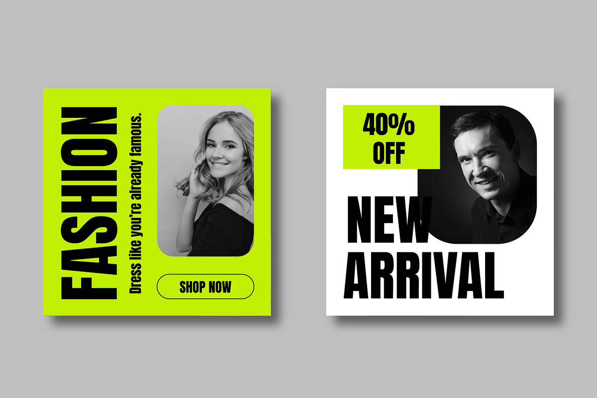 Creative Fashion Social Media Post, a Social Media Template by MightyDesign (Photo 5 of 8)