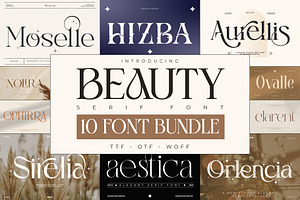 10 Luxury Serif Fonts Bundle