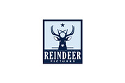 Deer Reindeer Antler Simple Logo, a Branding & Logo Template by Atlantis X Nurman Arbai (Thumbnail 1 of 2)