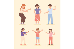 set of people, a Person Illustration by studiogstock