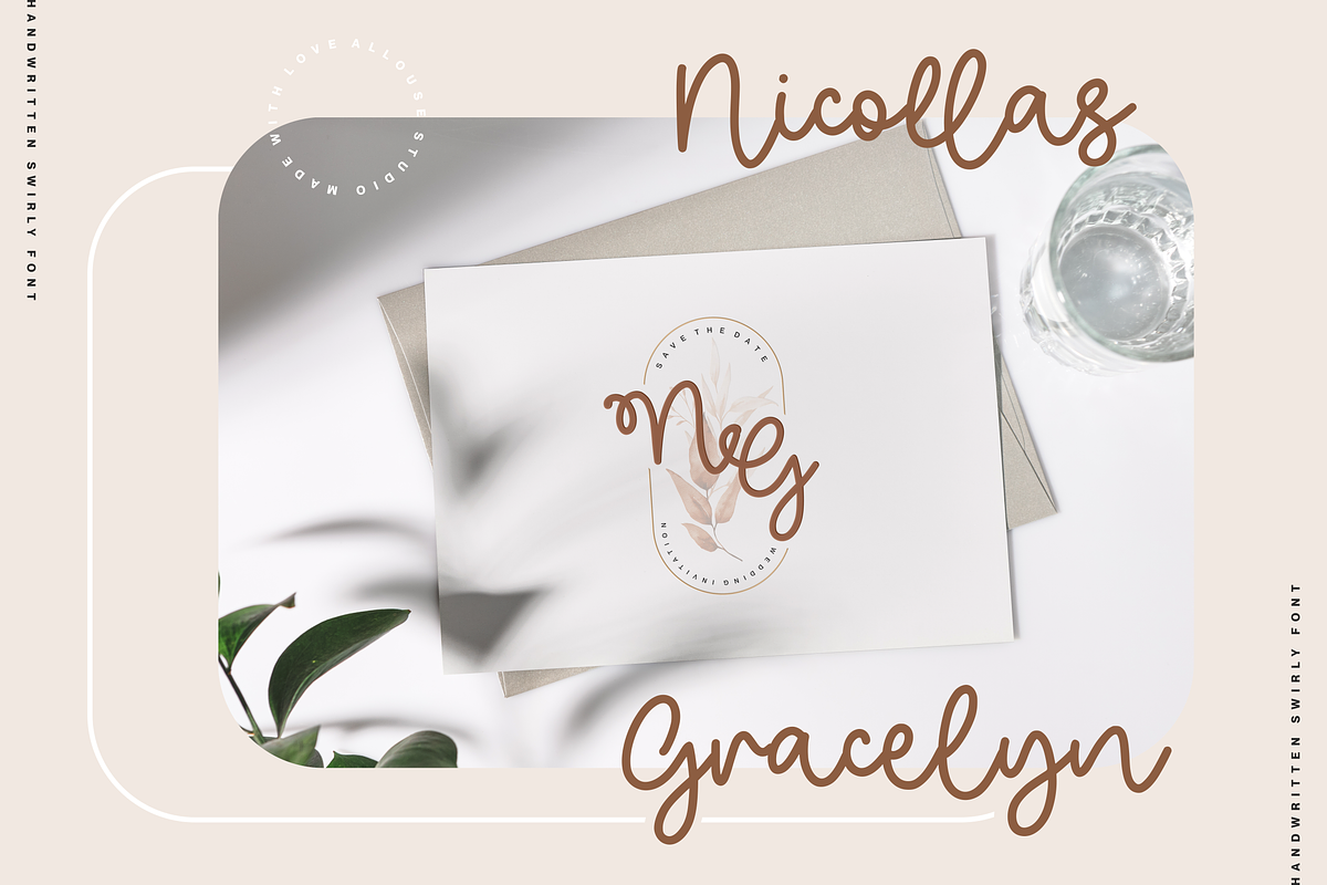 Goldiolus Font, a Script Font by Allouse Studio (Photo 8 of 10)