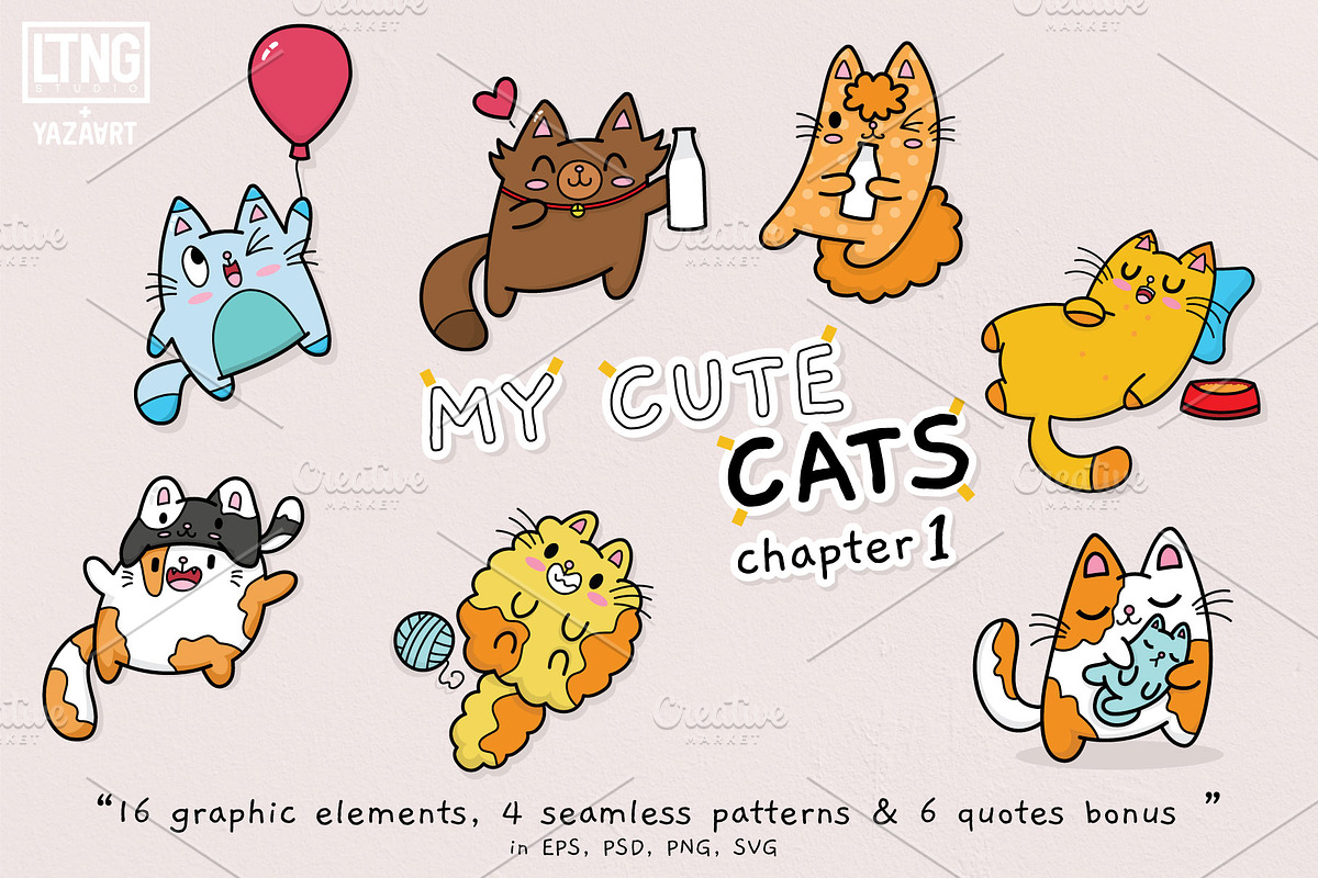 My Cute Cats chapter 1, an Animal Illustration by LTNG STUDIO (Photo 1 of 6)