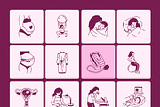 Medical Obgyn Doodles, an Outline Icon by Vectors Market (Thumbnail 7 of 9)
